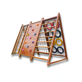 Large Wooden Climbing Frame — Outdoor Sensory Play Climber for Kindergarten & Preschool (Expandable Modules) Six-sided climbing f 1
